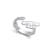 White gold cinnamon dog ring