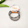 2 pack floral telephone cords - molan + dark coffee