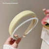 Wide brimmed headband - yellow