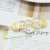 39# golden five circle buttons