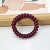 Frosted large telephone cord - wine red