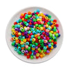 Solid color mixed diameter about 8mm thickness about 6mm / 26g/pack about 100 pieces