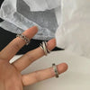 M1244【retro three-piece ring】 / adjustable opening