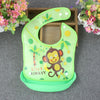 Full snap split bib green monkey