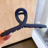 Frosted shark clip - navy blue