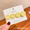 Yellow water wave moonlight hair clip