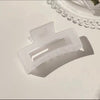 10.5cm frosted rectangle - white