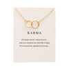 White card gold chain