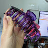 Oversized purple tortoise shell
