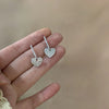 Diamond heart earrings
