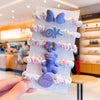Purple series combination hair ties 5-piece set