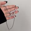 Pink diamond heart necklace