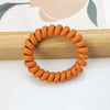 Frosted large telephone cord - orange