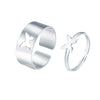 Silver butterfly / number 8
