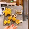 5# yellow polka dot five-pointed star