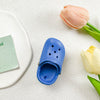 Transparent bracket - hole shoes - sapphire blue