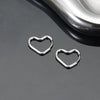 Love thread earrings steel color, 1 piece