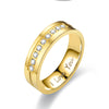 Gold with diamonds / number 5