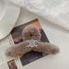 Shiny barrette brown