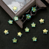 Plated lake blue / 8mm hole diameter about 1mm 10 pcs/pack