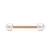 Rose gold pole pearl