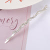 37# silver long heel beads + rhinestones