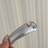 Leather flash diamond-silver bb clip