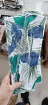 #22 blue and green leaf pattern