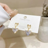 White earrings