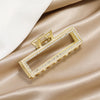 Pearl + rhinestone square frame
