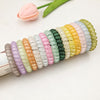 Frosted transparent telephone cord-mixed colors
