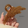 Large wheat ear clip (coffee color)