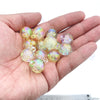 Hanging hole beads - bubble color mixing