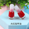 Small chinese square big red nail polish