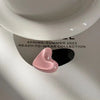Pink love oval clip