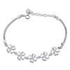 Five clover bracelet / 925 silver