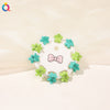 10 cards - small flower green / qiyue factory direct sales