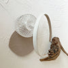 Cream white thin edge headband