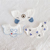 Blue mouse three-piece set