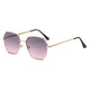 Gold frame purple powder