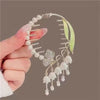 J76 green leaf lily of the valley tassel