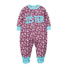 Wine red letters / 3m-12m 8 pieces in one hand