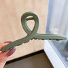 Frosted shark clip - matcha green