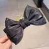 Princess on the run mesh bow grab clip black