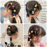 Baby rubber band trumpet cartoon hair accessories infant head rope children's rubber band Christmas headdress hairpin hair ring
