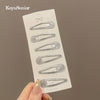 Water drop hair clip 6 card pack