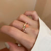 Double heart ring