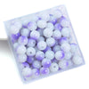 Violet / 8mm hole diameter about 1.5mm 50pcs/pack