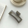 Large square jelly clip [gray]