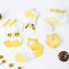 Yellow smiling face 5 pack / s 12-18cm 1-4 years old